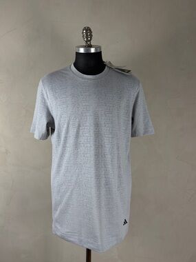 Adidas Yoga Tee Light Gray Slim Fit Performance Shirt NWT XL
